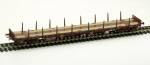 Albert Modell 391024 - Rungenwagen Rgs der MÁV, braun